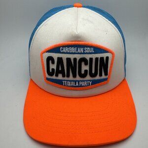 Cancun Trucker Hat Cap Adult Adjustable SnapBack Mesh Foam